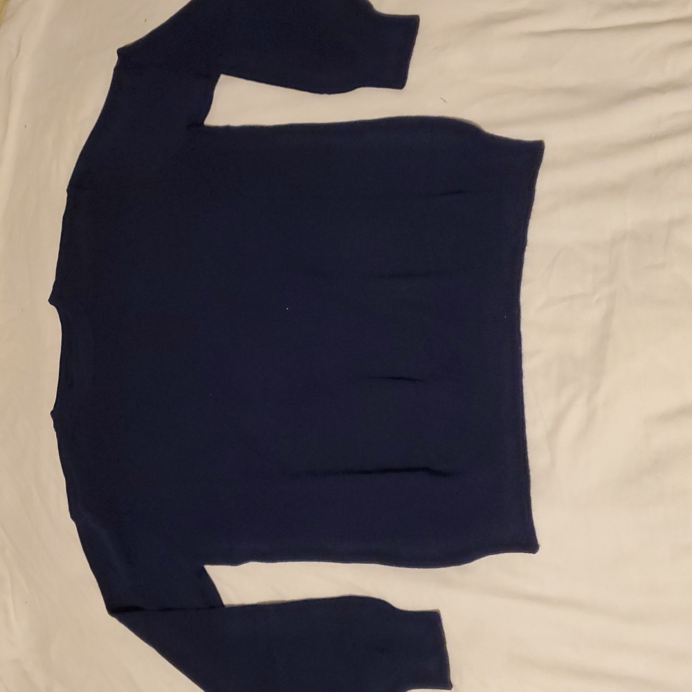 NEW Crew Neck Sweater in Navy Size Navy Blue Size L NWOT